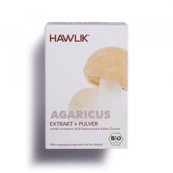 Agaricus Extrakt + Pulver, 120 Kapseln