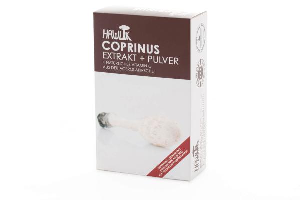 Coprinus Extrakt + Pulver, 60 Kapseln