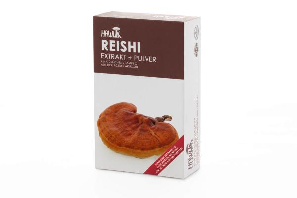 Reishi Extrakt + Pulver, 60 Kapseln