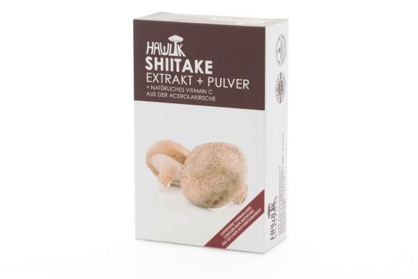 Shiitake Extrakt + Pulver, 60 Kapseln